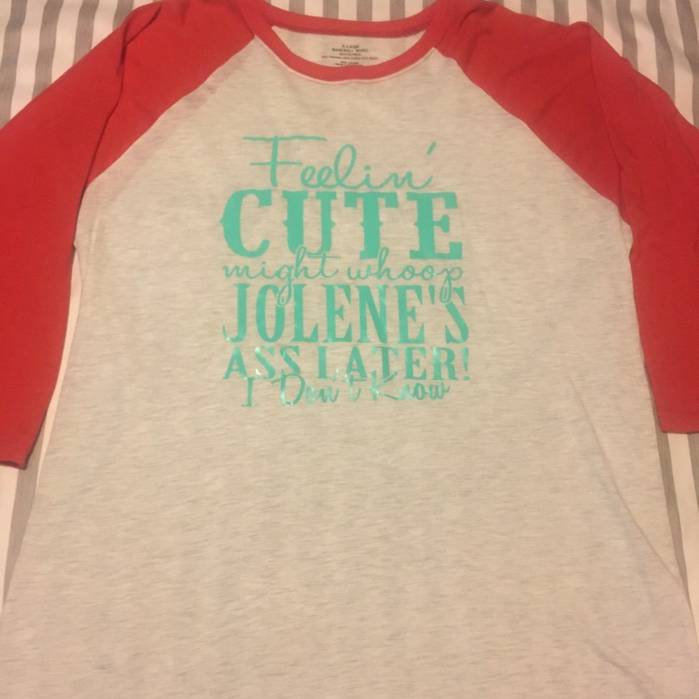 XL Custom baseball tee